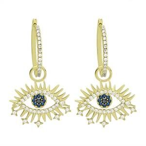 NEW SHEILA FAJL women's look at me hoops in gold